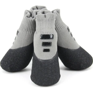 4 Adet Pet Ayakkabı Su Geçirmez Kaymaz Iyi Esneklik Pet Köpek Sneakers (Yurt Dışından)