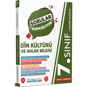 Pruva Akademi 7. Sınıf Sorular Konuşuyor Soru Bankası Din Kültürü ve Ahlak Bilgisi