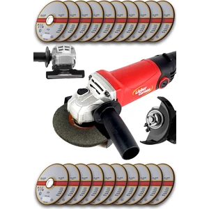 Lieber German Bakır Sargılı Devir Ayarlı 3400 W 115-125 mm Spiral Avuç Içi Taşlama Makinası 20 Taş