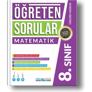 Pruva Akademi 8. Sınıf Öğreten Sorular LGS Matematik Soru Bankası