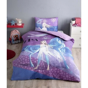 Frozen Snow Queen Tek Kişilik Kapitoneli Nevresim Takımı