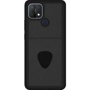 Fitcase Oppo A15 / A15S Kılıf Proda Deri Tek Kartlık Cepli Kapak Siyah