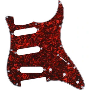 Strade Store Kırmızı Kaplumbağa Kabuğu Pickguard Pvc 3 Kat 11 Delik Gitar Sss Aksesuarları Için (Yurt Dışından)