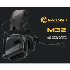 Opsmen Earmor M32 Kulaklıklı Mod3 Aktif Koruma Atış Kulaklığı Siyah