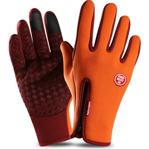 Sıcak Sürme Eldivenleri Snowboard Motosiklet Eldivenleri, Açık Spor Kış Kalın Eldivenler Kayak Ekipmanları Dokunmatik Ekran Eldivenler (Mavi, S)(Yurt Dışından)