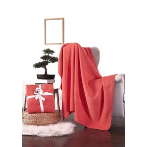 Dolce Bonita Home Pamuklu Tv Battaniye 127X155 Basic Nar Çiçeği