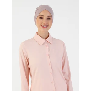 Nefes Alan Kumaş Pratik Çapraz Boru Bone - Duman Gülü - Ecardin