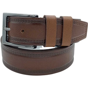 Kahverengi Deri 4 cm Spor Kemer (Tek Katmanlı Deri) - 411-28