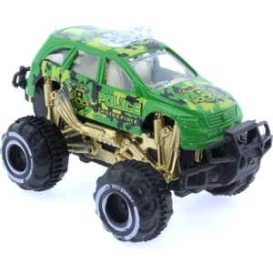 Çek Bırak Mini Off Road Yeşil Polis Aracı