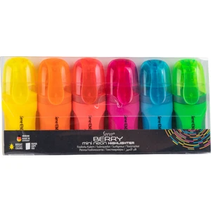 Berry Mini Fosforlu Kalem Neon 6li Set