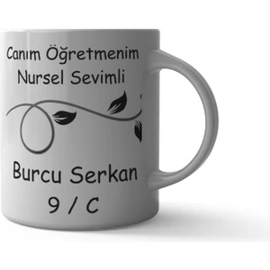 Sevimli Hediye Canım Öğretmenim Kupa Bardak