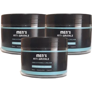 Men's Anti-Wrinkle Smoothing Cream Erkek     Hasar Görmüş Hassas Ciltler Için Bakım Kremi 100 ml 3 Adet