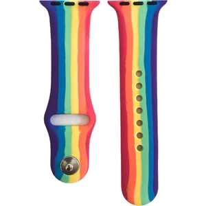 Bilişim Aksesuar Apple Watch Uyumlu Seri 7 6 5 4 3 2 1 Se Kayış Pastel Renkli Spor Silikon Kordon 38 40 mm