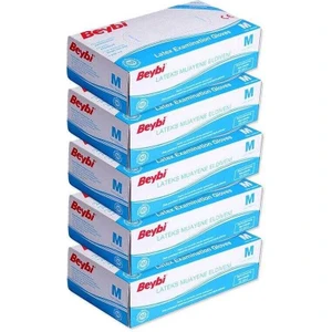 Lateks Eldiven Pudralı (5 Paket)