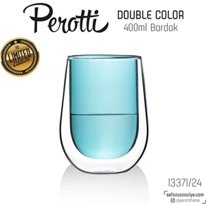 Çift Cidarlı Çift Camlı Cam Bardak Kupa 400ML
