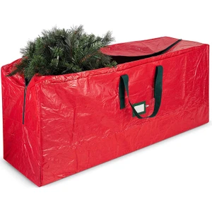 Büyük Kapasiteli Çok Fonksiyonlu Pe Fermuar Su Geçirmez Noel Ağacı Saklama Çantası - Kırmızı (Yurt Dışından)