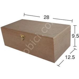 E Hobici Ahşap Kutu (Mdf) Obje KU339