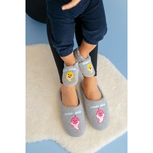 First Step Mommy ve Baby Shark Anne-Bebek Panduf ve Terlik Seti