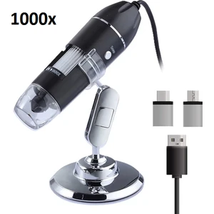 Norinco M8704-1000 1000X Standlı Işıklı USB Mikroskop Otg ve Type-C Dönüştürücü Android Mac Windows Uyumlu
