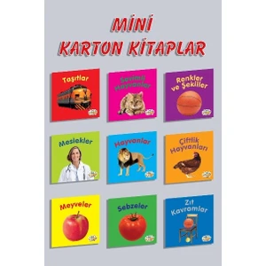 0-6 Yaş Yayınları Mini Eğitici ve Öğretici 9 Çeşit Karton Kitaplar