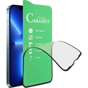 Apple iPhone 13 Pro Max (6.7") Kırılmaz Cam Tam Kaplayan Parlak Seramik Esnek Ekran Koruyucu