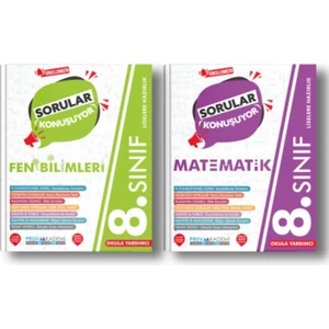 Pruva Akademi 8. Sınıf Sorular Konuşuyor Soru Bankası Matematik Fen Bilimleri LGS Seti
