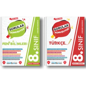 Pruva Akademi 8. Sınıf Sorular Konuşuyor Soru Bankası Türkçe Fen Bilimleri LGS Seti