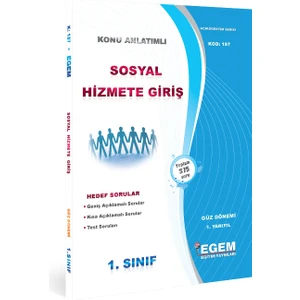 Egem Eğitim Yayınları Sosyal Hizmete Giriş