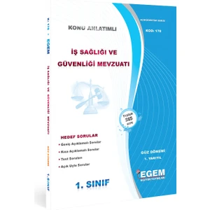 Egem Eğitim Yayınları İş Sağlığı ve Güvenliği Mevzuatı