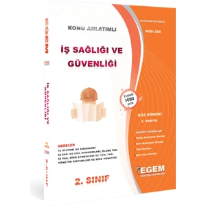Egem Eğitim Yayınları İş Sağlığı ve Güvenliği