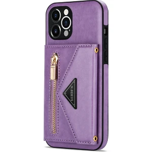 MC Apple iPhone Çapraz Gövde Tarzı Kart Yuvası Cüzdan Kılıf Uyumlu iPhone 12 Pro Max (6,7 Inç) (Yurt Dışından)