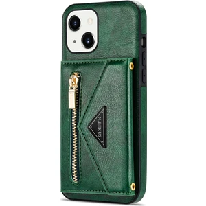 Apple iPhone Çapraz Gövde Tarzı Kart Yuvası Cüzdan Kılıf Uyumlu iPhone 13 (6,1 Inç) (Çift Kamera Versiyonu) (Yurt Dışından)