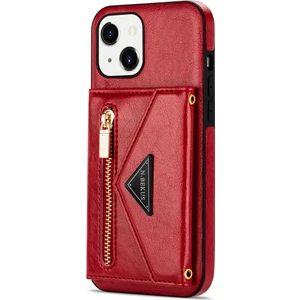 Apple iPhone Çapraz Gövde Tarzı Kart Yuvası Cüzdan Kılıf Uyumlu iPhone 13 (6,1 Inç) (Çift Kamera Versiyonu) (Yurt Dışından)