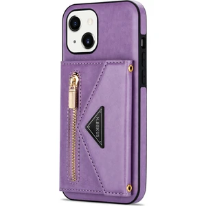 Apple iPhone Çapraz Gövde Tarzı Kart Yuvası Cüzdan Kılıf Uyumlu iPhone 13 (6,1 Inç) (Çift Kamera Versiyonu) (Yurt Dışından)