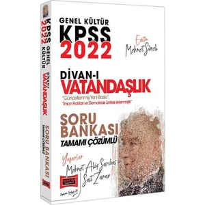 Yargı Yayınevi 2022 KPSS Genel Kültür  Divan-I Vatandaşlık Tamamı Çözümlü Soru Bankası