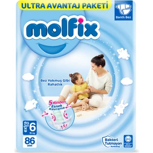 Bebek Bezi 6 Beden Extra Large Ultra Avantaj Paketi 86 adet