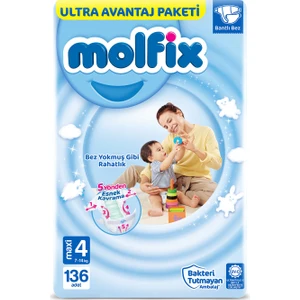 Bebek Bezi 4 Beden Maxi Ultra Avantaj Paketi 136 adet
