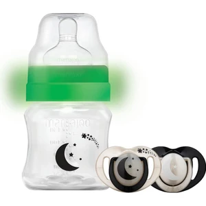 Gece & Gündüz Biberonu 160 ml & Saklama Kutulu İkili Emzik / Pearl