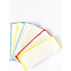 6'lı Kız Bebek Penye Mendil 20X30