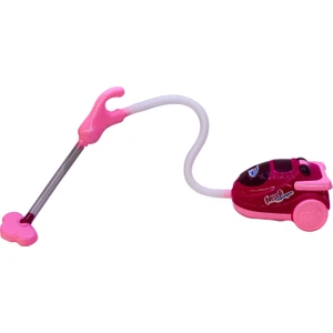 Pilli Oyuncak Elektrikli Süpürge Pembe 15 cm