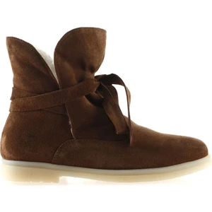 Bueno Shoes Taba Süet Kadın Düz Bot