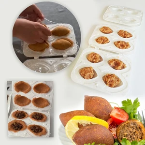 Pratik 4'lü Içli Köfte Kalıbı - Içli Köfte Kalıbı Aparatı Katlanabilir Içliköfte Aparatı