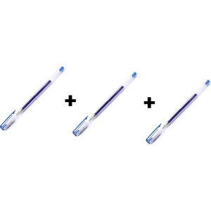 UM-100 Signo Fine Jel Mürekkepli Roller Kalem 0.7 mm Mavi 3'lü