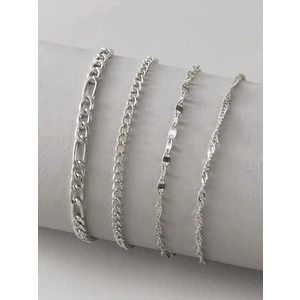 X-lady Accessories Gümüş Kaplama Kadın Kombin Bileklik