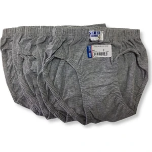 12 Adet Gri Renk Çocuk Slip Külot