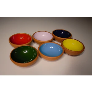 Yörem Çömlek Yörem Çömlekçilik Toprak Çerezlik Renkli Sırlı 6'lı