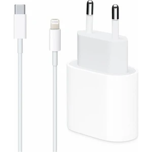 Apple Airpods (2. Nesil) Uyumlu 20W Usb-C Güç Adaptörü + 1m Usb-C Lightning Şarj Kablosu Seti