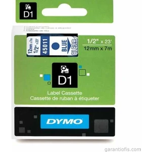 D1 Şeffaf/mavi Yedek Şerit 12MM x 7mt (45011)