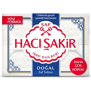 Hacı Şakir Doğal Beyaz Kalıp Sabun 4X150 gr