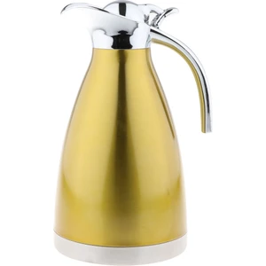 1.5l Paslanmaz Çelik Çift Duvar Yalıtımlı Kahve Sürahi Çay Su Isıtıcısı Altın (Yurt Dışından)